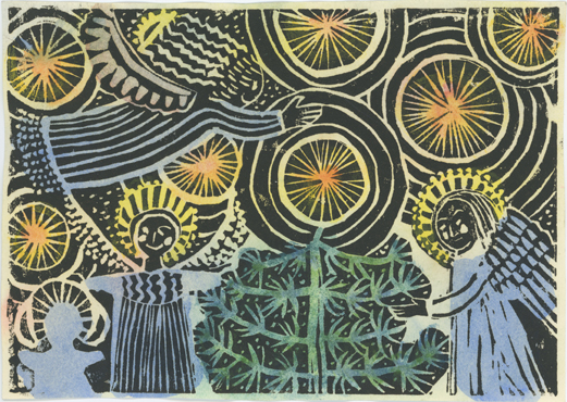 Angels and tree